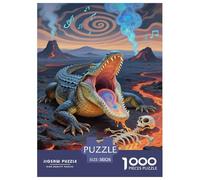 Puzzle Artee con coccodrilli e rettili Artee Jigsaw Family Game Idea Regalo Per Bambini Animale Per Gioco Familiare 1000 Pezzi Artee Regalo Per Amore E Amico 38x26cm/1000pcs