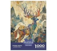 Puzzle Artee con spirito della foresta Artee Jigsaw Family Game Gioco Educativo E Stimolante Animale Divertimento Gioco Da 1000 Pezzi Regalo Per Amore E Amico 70x50cm/1000pcs