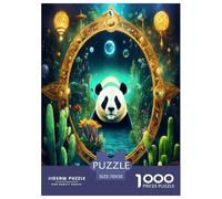 Puzzle Artee del cucciolo di panda Colore Stampa Di Qualit Gioco Educativo E Stimolante Animale Divertimento Gioco 1000Pcs Classici Regalo Per Amore E Amico 70x50cm/1000pcs