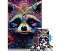 Puzzle artistici a forma di panda rosso per adulti e adolescenti, giochi educativi, decorazioni da parete, regali unici per compleanno e Natale, 38x26cm