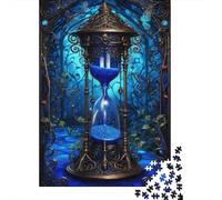 Puzzle artistico a forma di clessidra, decorazione unica per la casa, puzzle in cartone riciclato al 100% per adulti, regali di Natale, 1000 pezzi (75x50 cm)