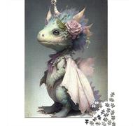 Puzzle artistico a forma di drago, rompicapo in cartone riciclato al 100%, per bambini e adulti dai 12 anni in su, regali di Natale, 1000 pezzi (75x50 cm)