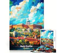 Puzzle artistico con poster del Castello di Buda, Ungheria, per ragazzi, 1000 pezzi, per lo sviluppo delle capacità mentali, per un relax informale, con bordi di alta qualità, ideale come regalo