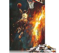 Puzzle artistico con schiacciata a basket, sfida difficile, 100% in cartone riciclato, per donne e uomini, regalo per la festa della mamma, 1000 pezzi (75x50 cm)