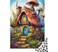 Puzzle Artistico Da 1000 Pezzi in Legno, Capolavoro Casetta del villaggio montano Per Adulti E Adolescenti, Sfida Creativa, Perfetto Come Decorazione Domestica