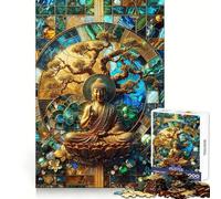 Puzzle artistico Zen Buddha Kintsugi per adulti, 1000 pezzi, migliora la memoria, piacevole per i momenti di relax, taglio di precisione, regalo speciale (50x75cm)