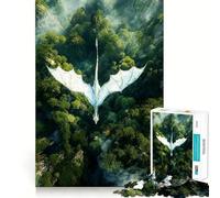 Puzzle Ascesa del Drago dalle Squame Perlacee per adulti, 1000 pezzi, gioco per esercizi mentali, relax, design, assemblaggio, (38x26cm)