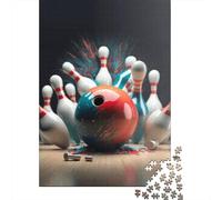 Puzzle astratti da bowling, 1000 pezzi, puzzle di carta per adulti e adolescenti, gioco per famiglie, regali per la vigilia di Natale, 1000 pezzi (38x26 cm)