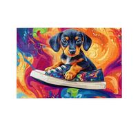 Puzzle Astratto 2000 Pezzi Cane Adulti, Puzzle di Legno da Principiante, Giochi Divertenti di Intrattenimento in Famiglia, DIY Creativi Hobby Adulti Uomo/Donna Regalo, Decorazione Casa Regalo 1T-1331