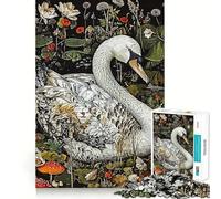 Puzzle astratto a forma di cigno da 1000 pezzi per ragazzi, gioco di logica e divertimento rilassante con bordi lisci, regalo creativo 50x75cm