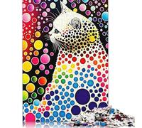 Puzzle astratto Bumble Cat, giocattoli di decompressione, puzzle rettangolare in carta per bambini e adulti dai 12 anni in su, regali di Natale 1000 pezzi (75x50 cm)