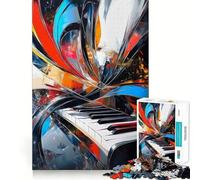 Puzzle astratto con tasti di pianoforte da 1000 pezzi per adulti e adolescenti ideale per stimolare la memoria favorire la calma e favorire la fuga dalla realtà con taglio liscio e un regalo speciale