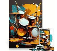 Puzzle astratto da 1000 pezzi con batteria, ideale per adulti, per rilassarsi, divertirsi e sfidare nel tempo libero (38x52cm)