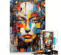 Puzzle astratto da 1000 pezzi per adulti,ideale per stimolare la mente Gioco con pezzi precisi e facili da incastrare Attività rilassante di gruppo al chiuso (38x26cm)