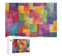 Puzzle astratto dai colori vivaci 1000 pezzi puzzle in legno puzzle personalizzato foto puzzle per adulti amici immagine puzzle regali per matrimonio compleanno San Valentino decorazione della casa