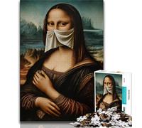 Puzzle astratto della Gioconda per adolescenti, giocattoli di gioco stimolanti Ogni pezzo è unico Gioco stimolante e divertente per tutta la famiglia, 38x26cm