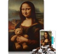 Puzzle astratto della Gioconda per adulti e adolescenti,puzzle da 1000 pezzi,aiuta il cervello a esercitare i giocattoli avvincenti per coltivare la pazienza e l'interazione genitore-figlio (38x26cm)