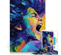 Puzzle astratto "Donna urlante" per adolescenti, 1000 pezzi, rompicapo rilassante, immagine da assemblare, regalo speciale (38x26cm)
