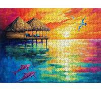 Puzzle astratto Il mare(2) - Puzzle 5000 Pezzi per Adulti - Puzzles Giochi Rilassamento - Bene Confezionamento in Scatola - Stampa Alta Definizione Colori Brillanti - Puzzles Legno Impegnativi s7h-342