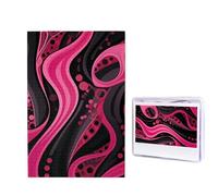 Puzzle astratto nero modello 1000 pezzi puzzle puzzle personalizzato in legno immagine puzzle per adulti foto puzzle arte appeso alla parete decorazione per compleanno, matrimonio, San Valentino