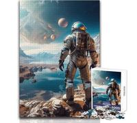 Puzzle Astro Naut da 1000 pezzi per adolescenti, gioco di pensiero logico interattivo, ideale come regalo per occasioni memorabili, dimensioni 50x75cm