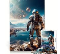 Puzzle Astro Naut da 1000 pezzi per ragazzi, stimola la capacità di ragionamento, divertimento senza stress, bordi precisi, regalo di Natale accogliente (38x26cm)