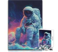 Puzzle Astronauta Arcobaleno Cosmo 1000 pezzi per adulti Gioco educativo per allenare la mente Regalo a sorpresa ideale per i propri cari Dimensioni 38x26cm