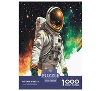 Puzzle Astronauta artistico Arte Puzzle Jigsaw Puzzle Family Game Idea Regalo Per Bambini Tute spaziali Puzzle Divertimento Gioco 1000Pcs Puzzle Classici Idea Regalo Per Lei O Lui 38x26cm/1000pcs