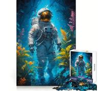 Puzzle "Astronauta in un luogo magico" da 1000 pezzi per ragazzi, rompicapo, svago e divertimento, con chiusura a scatto, regalo festivo (38x52cm)