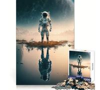 Puzzle "Astronauta su un nuovo pianeta" per ragazzi, 1000 pezzi, stimolante per la mente, rilassante e di alta qualità, regalo perfetto (50x75cm)