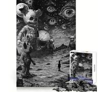 Puzzle "Astronauti dell'Ignoto" per adulti, 1000 pezzi, stimolante per la mente, facile da completare e rilassante, incastro perfetto, ideale come regalo di compleanno (38x26cm)
