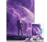 Puzzle "Astronauti sul pianeta" da 1000 pezzi per adolescenti, aiuta il cervello ad allenarsi Giocattoli avvincenti per coltivare la pazienza Gioco di sfida unico (50x75cm)