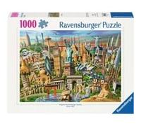 Ravensburger Puzzle 12000332 – Attrazioni in tutto il mondo – 1000 pezzi – da 14 anni