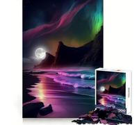 Puzzle Aurora Boreale da 1000 pezzi per adulti, stimolante per la memoria, rilassante, a incastro perfetto, ideale come regalo (38x26cm)