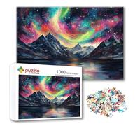 Puzzle Aurora Boreale Puzzle 3000 Pezzi Paesaggio, Adulti e Adolescente Divertente Giocattolo per Giocare, Impegnativi Impossibile Jigsaw con Poster e Borsa Chiusa per Decorazioni Casa Regalo W-4