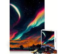 Puzzle Aurora Connection Night da 1000 pezzi per adolescenti,ideale per sviluppare capacità di ragionamento,favorire la calma e il relax,con tagli netti,perfetto come regalo di compleanno (50x75cm)