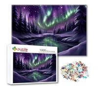 Puzzle Aurora Puzzle 1500 Pezzi Paesaggio, Adulti e Adolescente Divertente Giocattolo per Giocare, Impegnativi Impossibile Jigsaw con Poster e Borsa Chiusa per Decorazioni Casa Parete Regalo P-9