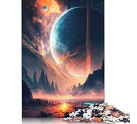 Puzzle Aurora Symphony Landscape da 1000 pezzi per adulti, puzzle in legno, gioco di sfida per l'esercizio mentale, regali di intrattenimento, attività per famiglie (75x50 cm)