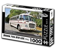 Puzzle Auto d’epoca Škoda 706 RTO LUX - autobus 1961, 1000 pezzi
