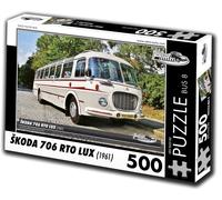 Puzzle Auto d’epoca Škoda 706 RTO LUX - autobus, 500 pezzi