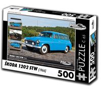 Puzzle auto d'epoca Škoda 1202 STW 1966, 500 pezzi