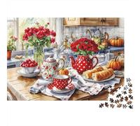 Puzzle Autumn Kitchen Tea A 1000 Pezzi, Puzzle Adulti, Gioco Diabilità Impossibile Gioco Intellettivo Familiare Idea Regalo Uomo E Donna 70x50cm/1000pcs