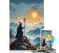 Puzzle autunnale "Cima del Mago" per adulti,1000 pezzi,gioco di abilità,fustellatura di alta precisione,sfida divertente per il tempo libero (50x75cm)