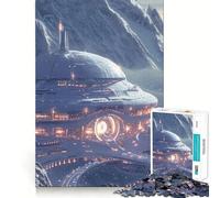 Puzzle "Avamposto Galattico Alpino" per ragazzi,1000 pezzi,gioco stimolante per la mente,pezzi senza sbavature,taglio netto,facile da imparare,divertimento per tutta la famiglia (38x52cm)