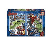 PUZZLE AVENGERS 2x100 19679 - 100 Pezzi in Cartone per Bambini 6+ - Tema: Supereroi Marvel
