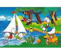 Trefl Disney, Avventura al Lago 160 Pezzi-Puzzle Colorato con i personaggi del cartone animato Paperino, Intrattenimento Creativo, Gioco per Bambini dai 6 anni, Multicolore, 40053