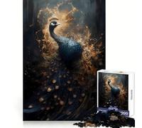 Puzzle "Avventura Mitica del Pavone" per ragazzi, 1000 pezzi, gioco mentale, svago divertente, taglio di alta qualità, regalo pensato con cura (50x75cm)