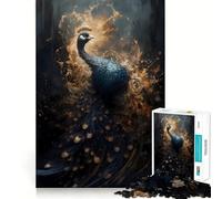 Puzzle "Avventura Mitica del Pavone" per ragazzi, 1000 pezzi, gioco mentale, svago divertente, taglio di alta qualità, regalo pensato con cura (50x75cm)