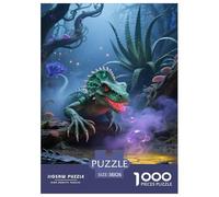 Puzzle Axolotl Composto Da 1000 Pezzi Per Adulti,Fantasy Jungle Gioco Diabilità Impossibile Puzzle Pittura Giochi Rilassamento E Intelligenza Regalo Per Amore E Amico 38x26cm/1000pcs
