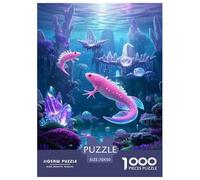 Puzzle Axolotl Composto Da 1000 Pezzi, Puzzle Fantasy Ocean Landscape Adulti, Gioco Diabilità Impossibile Gioco Intellettivo Familiare Regali Di Festa 70x50cm/1000pcs